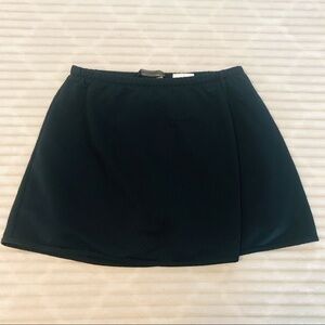 Nike Sphere Navy Blue textured Print Faux Wrap Skort Pockets Skirt Shorts Medium